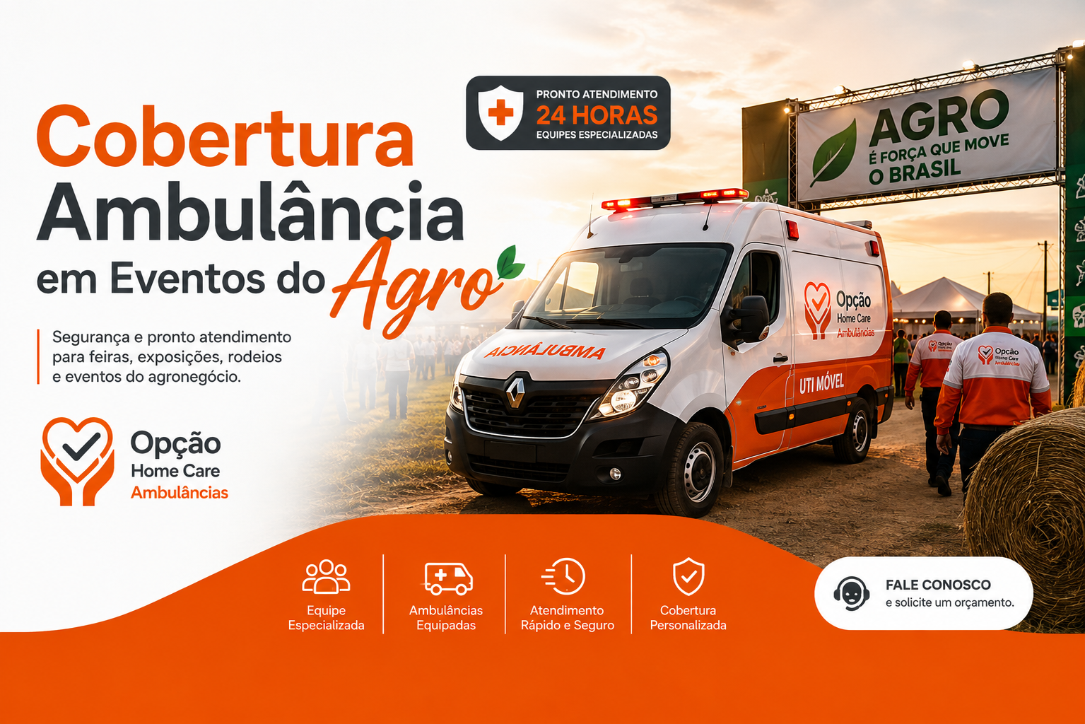 Rodeios, leilões e feiras agropecuárias exigem cobertura ambulância. Entenda os riscos, as exigências e como contratar em Rio Preto e região.